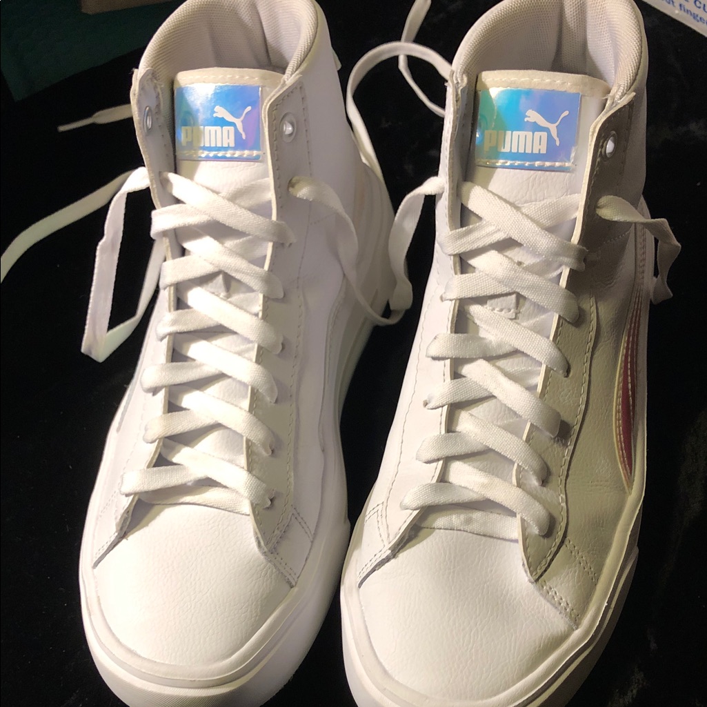 Puma Rebound Womens Hi Top Sneakers Sz 8 Like New